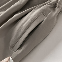 Dave&Bella Toddler Boys Summer Grey Lightweight Elastic Loose Pants