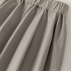 Dave&Bella Toddler Boys Summer Grey Lightweight Elastic Loose Pants