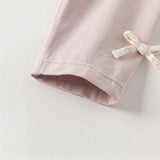 Dave&Bella Toddler Girls Pink Flower Print Long Sleeve Sweet Casual Top Pant Suits