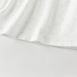 Dave&Bella Toddler Girls Beige Doll Collar Cute Print Breathable Cotton T-shirt Tops