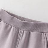 Dave&Bella Toddler Girls Grey Purple/Apricot Wide Casual Pants