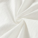 Dave&Bella Toddler Girls White/Green Flower Embroidery Soft Cotton Shirts