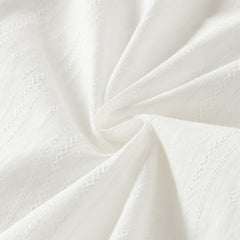 Dave&Bella Toddler Girls Grey Green/White Flower Embroidery Soft Cotton Shirt Tops