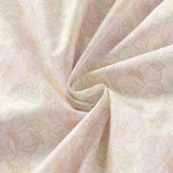 Dave&Bella Toddler Girls Cute Floral Print Beige Breathable Cotton Long Sleeve A-line Dress