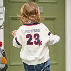 Dave&Bella Toddler Boys Versatile White Sleeveless Breathable Cotton Vests