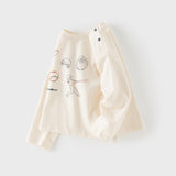 Dave&Bella Toddler Boys Apricot/Dark Grey Fashion Cotton T-shirt Tops