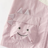 Dave&Bella Toddler Girls Cute Purple Pink Outdoor Long Sleeve Hooded Jackets