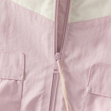 Dave&Bella Toddler Girls Cute Purple Pink Outdoor Long Sleeve Hooded Jackets