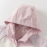 Dave&Bella Toddler Girls Cute Purple Pink Outdoor Long Sleeve Hooded Jackets