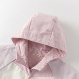 Dave&Bella Toddler Girls Cute Purple Pink Outdoor Long Sleeve Hooded Jackets