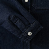 Dave&Bella Toddler Boys Denim Blue Long Sleeve Shirt Tops