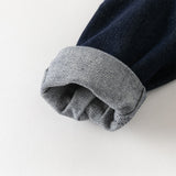 Dave&Bella Toddler Boys Denim Blue Long Sleeve Shirt Tops