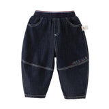 Dave&Bella Toddler Boys Casual Denim Blue Comfortable Wide Jeans