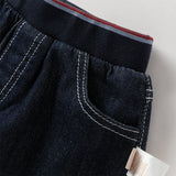 Dave&Bella Toddler Boys Casual Denim Blue Comfortable Wide Jeans