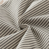 Dave&Bella Toddler Boys Grey White Striped Cotton Straight-leg Wide Pants