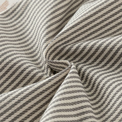 Dave&Bella Toddler Boys Grey White Striped Cotton Straight-leg Wide Pants