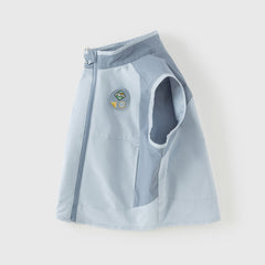 Dave&Bella Toddler Girls/Boys Purple/Blue Turtle Sleeveless Outwear Vests