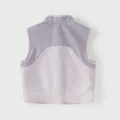 Dave&Bella Toddler Girls/Boys Purple/Blue Turtle Sleeveless Outwear Vests