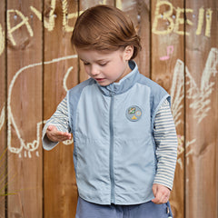 Dave&Bella Toddler Girls/Boys Purple/Blue Turtle Sleeveless Outwear Vests