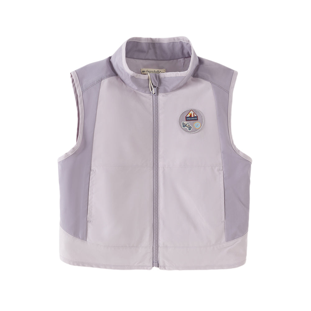 Dave&Bella Toddler Girls/Boys Purple/Blue Turtle Sleeveless Outwear Vests
