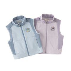 Dave&Bella Toddler Girls/Boys Purple/Blue Turtle Sleeveless Outwear Vests