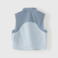 Dave&Bella Toddler Girls/Boys Purple/Blue Turtle Sleeveless Outwear Vests