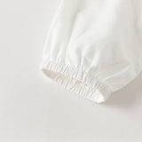 Dave&Bella Toddler Girls Elegant Beige Breathable Cotton Shirt Tops