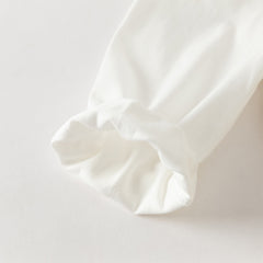 Dave&Bella Toddler Girls Cute Yellow Doll Collar Faux Two-piece Princess Dress