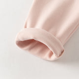 Dave&Bella Toddler Girls Light Pink Cute Print Long Sleeve Soft Top Pant Suits