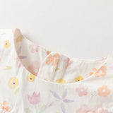 Dave&Bella Toddler Girls Light Pink Cute Print Long Sleeve Soft Top Pant Suits