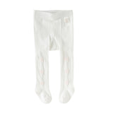 Dave&Bella Kids Girls Cute White Stretchable Footed Tights