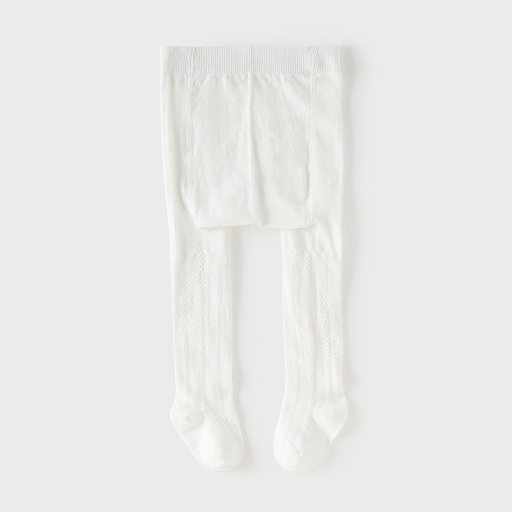 Dave&Bella Kids Girls Cute White Stretchable Footed Tights