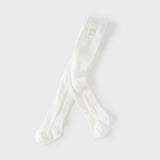 Dave&Bella Kids Girls Cute White Stretchable Footed Tights