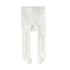 Dave&Bella Kids Girls Cute White Stretchable Footed Tights Leggings