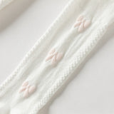 Dave&Bella Kids Girls Cute White Stretchable Footed Tights