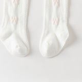 Dave&Bella Kids Girls Cute White Stretchable Footed Tights