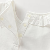 Dave&Bella Toddler Girls Sweet Light Pink/White Cotton T-shirt Tops