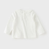 Dave&Bella Toddler Girls Sweet Light Pink/White Cotton T-shirt Tops