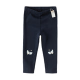Dave&Bella Toddler Girls Navy Blue/Light Grey Versatile Slim Leggings