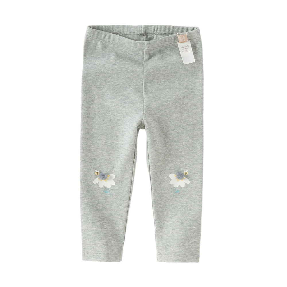 Dave&Bella Toddler Girls Navy Blue/Light Grey Versatile Slim Leggings