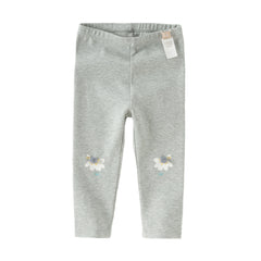 Dave&Bella Toddler Girls Navy Blue/Light Grey Versatile Slim Leggings