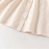 Dave&Bella Toddler Girls Sweet Pink Flower Embroidery Cotton Shirt Tops
