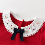 Dave&Bella Toddler Girls Adorable Red A-line Mesh Princess Dress