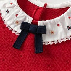 Dave&Bella Toddler Girls Adorable Red A-line Mesh Princess Dress