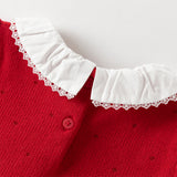 Dave&Bella Toddler Girls Adorable Red A-line Mesh Princess Dress