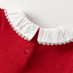 Dave&Bella Toddler Girls Adorable Red A-line Mesh Princess Dress