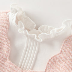 Dave&Bella Toddler Girls Sweet Pink Turtle Fake-two-piece A-line Dress(wallet bag)