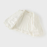 Dave&Bella Toddler Girls Elegant Milk White Round Collar Long Sleeve Jackets