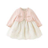 Dave&Bella Toddler Girls Sweet Pink Elegant Princess Mesh Dress