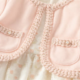 Dave&Bella Toddler Girls Sweet Pink Elegant Princess Mesh Dress